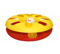 Jouet pour chat plastique Kerbl Racing Wheel Jaune 24 cm