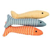 Jouet pour chat poisson, en tissu Trixie Beige TU