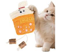 Jouet pour chat pour le nettoyage des dents - Accessoire naturel pour animaux de compagnie - Jouet à mâcher pour chat d'intérieur - Pour la stimulation mentale en intérieur, l'exercice et le plaisir