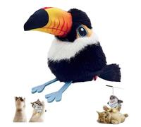 Jouet pour chat rechargeable pour oiseaux battants, jouets interactifs pour chats ennuyés d'intérieur, simulation de mouvement automatique imiter le son des oiseaux, libérer votre instinct de