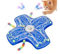 Jouet pour Chat - Silencieux Automatique à Auto-Activité Griffoir Mobile avec Canne à Plume Dissimulée | Jouet Mobile Pour Chat - Pour Jeu Noël Anniversaire Halloween Exercice Divertissement Dressage