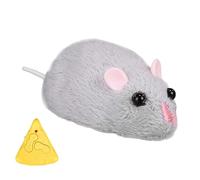 Jouet pour chat - Souris télécommandée - 3,94 x 1,77 x 1,26 pouces - Jouet interactif d'intérieur pour petite, moyenne et grande races - Compagnon de chasse et de jeu pour cour, salon, arrière
