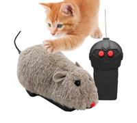 Jouet pour chat souris télécommandée - Jouet en peluche réaliste | Jouet d'intérieur pour chat pour chambre à coucher, magasin d'animaux de compagnie, balcon | Exercice de jeu intérieur ou