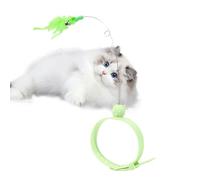 Jouet pour Chat, Teaser pour Chats - Jouet Mignon de la de la Voiture du Printemps de l'oscillation avec Plume | Fournitures relaxantes pour Chats d'intérieur Confortables