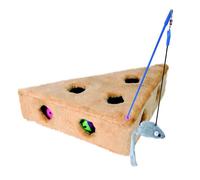 Jouet pour chat - TRIXIE - Fromage avec cannes & 3 balles - 36x8x26 cm - Intérieur - Moyen