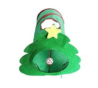 Jouet pour chat Tunnel Arbre de Noël Tube Ressort Jouet Arbre de Noël Tunnel Jouet d'intérieur