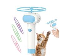 Jouet pour chat volant - 4 hélices lumineuses rechargeables - de suivi pour chat | pour chaton animal domestique dressage chasse intérieur extérieur cour jardin balcon terrasse