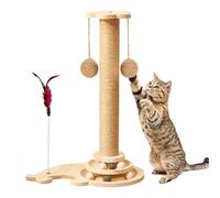 Jouet pour chaton avec griffoir - Arbre à chat amusant - Avec sisal naturel - Jouet et jouets - Assemblage facile - Design peu encombrant - 45 cm de haut