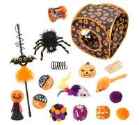 Jouet pour Chaton, Pack de Jouets pour Chats - Voir la Description Jouets pour Chatons, Kit de Jouets pour félins - Vistaprint Lot de Jouets Poisson-Chat sur Le thème d'halloween, Jouets pour Chatons