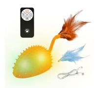 Jouet pour chaton télécommandé réaliste avec son et lumière - Figurine de chat d'intérieur télécommandée | pour races moyennes et grandes pour salon, balcon, cour, jardin