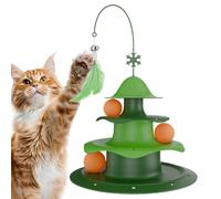 Jouet pour chats avec piste à balles - avec pour animaux de compagnie | jouet pour chatons chemin pour balles avec teaser - pour jeu, exercice, chasse et ennuyer