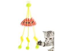 Jouet Pour Chats Avec Porte | Jouet Interactif Pour Chats De 56 Cm | Jeu De Corde Élastique Extensible | Boule Et Papier Cigolant À Ressort | Pour Les Exercices De Stimulation Mentale C