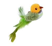 Jouet pour Chats avec Son d'oiseau - Animal de Compagnie avec Son d'oiseau, Plume Volante Amovible | Jouet interactif réaliste activé par Le Mouvement pour Chats d'intérieur