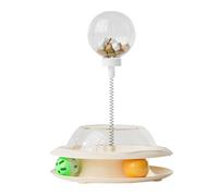 Jouet Pour Chats, Distributeur Alimentaire Amusant, 28.2x20.1x20.1cm, Chats Intérieurs Treat Le Distributeur De Printemps, Mangeur De Puzzle Pour Chiens, Facile À Utiliser, Pour La Stimulation De L'ex