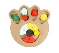 Jouet pour chats et chiens os Duvoplus Slide `N Snack Puzzle Multicolore 28x19x2,5 cm