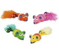 Jouet pour chats Karlie Souris en latex Mickey 12 cm choix aléatoire des couleurs