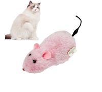 Jouet pour chats souris - Jeu de suivi interactif 16 x 7 x 6 cm, souris en peluche à charge, souris qui courent à l'horlogerie avec mouvements réalistes et action amusante pour l'exercice |