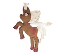 Jouet pour chevaux comme occupation pour box, paddock, pâturage - jouet pour chevaux contre l'ennui en daim robuste (licorne)