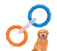 Jouet pour chien à 3 anneaux, extracteur à 3 anneaux | Jeu interactif à mordre pour chien, anneau de dentition extérieur, équipement d'exercice, favorise le soin des dents pour les chiots de petite et