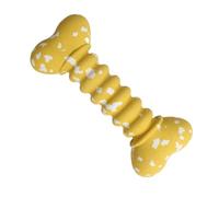 Jouet pour chien à dents en caoutchouc, jouet de nettoyage des dents en caoutchouc pour chien, Boules amusantes en forme d'os, Jouet amusant à rapporter pour chien dans des couleurs vives, jouets à mâ