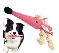 Jouet pour chien à mâcher en peluche, jouet grinçant pour chien - Jouet en corde anti-grincement en forme d'animal simulé résistant aux morsures - Chattering Chew Plush Interactive Dog pour petit