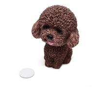 Jouet pour chien à tête secouante pour tableau de bord de voiture, figurine de chiot mignonne avec ruban adhésif, décoration d'intérieur amusante pour la maison, le bureau, fibre de plastique (7)