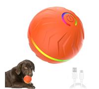 Jouet pour chien avec boule roulante, boule interactive pour chiens - Balle de jouet pour animaux de compagnie avec balle rebondissante automatique - Fournitures pour animaux de compagnie, lanceur de