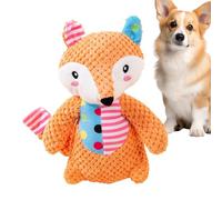 Jouet pour chien avec couineur | Activités d'exercice en forme d'animal en peluche - Jouets à mâcher pour chiot avec papier froissé | Pour l'entraînement seul dans le parc à temps, le camping