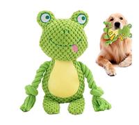 Jouet pour Chien avec couineur | en Corde de Dessin animé pour Chiot | Interactive créative à mâcher pour Animal Domestique, Renard, éléphant, Grenouille