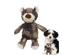 Jouet pour chien avec son - Ours en peluche à mâcher, résistant et durable | Jouet interactif résistant pour mâcheurs agressifs, excellent compagnon de jeu doux avec son, idéal pour