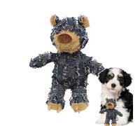 Jouet pour chien avec squeaker - jouet à mâcher en forme d'ourson en peluche, résistant pour chien | jouet interactif résistant pour mâcheurs agressifs, grand compagnon D