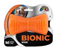 Jouet pour Chien - Bionic - Os - Taille Medium 12 cm - Caoutchouc Ultra résistant - sans Plomb, BPA ni phtalates