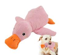 Jouet pour chien canard en peluche - 17,72 x 4,72 x 14,96 pouces, jouet pour animaux de compagnie, matériau doux portable, conception interactive amusante et couinante en peluche | Compagnon à croquer