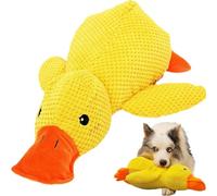 Jouet pour Chien Canard Jaune Jouet de Canard pour Calmer Les Chiots Jouet en Peluche de poupée Douce avec Son de Charlatan ouet de Canard d'oreiller apaisant Jouet Canard pour Chiens (32CM)