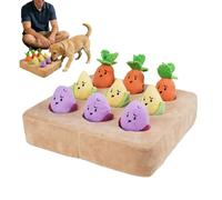 Jouet Pour Chien Carotte - Jouet D'Alimentation Lent En Peluche Anti-Stress | Jouets puzzle olfactifs en forme de carotte pour animaux,pour Combattre l'Ennui pour Chien et Chat, Petit Moyen Grand, Mai