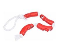 Love Story Jouet pour chien Chaîne de saucisse vinyle 67,5 cm + corde en coton