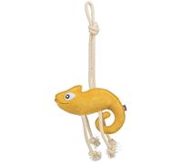 Jouet pour chien chamélion la corde en cuir Trixie Jaune 45 cm