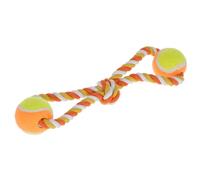 Jouet pour chien corde et balles Kerbl (x1) Orange 34 cm