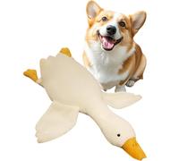 Jouet pour chien de canard blanc - Grand chiot apaisant en peluche enrichissante à mâcher, jouet pour chien de canard blanc, jouet en peluche pour l'ennui, stimulation mentale, mouvement, entreprise