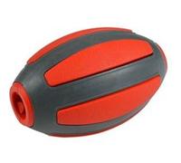 Love Story Jouet à mâcher Distributeur de friandises ovale caoutchouc 10 x 6 x H6 cm Rouge/Gris