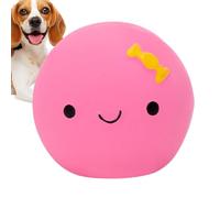 Jouet pour chien Egg Ball, œuf qui couine pour chien, Oeuf mignon en forme de à mâcher en latex et caoutchouc, Oeuf à quatre couleurs à mâcher pour animal de compagnie pour un jeu de récupérati