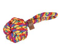 Jouet pour chien en corde à balle Zolux Rainbow Multicolore 9,5 cm