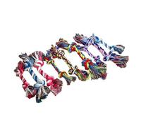 Jouet pour Chien en Corde De Coton À Double Nœud Couleur Aléatoire | Corde En Coton À Double Nœud, Résistante Aux Morsures Et Durable, Meulage Et Nettoyage Des Dents(21cm)