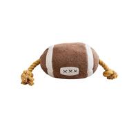 Jouet pour Chien en Corde Soccer Rugger Conception de Balle pour Le Jeu interactif et Le Nettoyage des Dents Convient Chiens de Taille Moyenne Chien participatif Obtenez Un Jouet