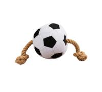 Jouet pour Chien en Corde Soccer Rugger Conception de Balle pour Le Jeu interactif et Le Nettoyage des Dents Convient Chiens de Taille Moyenne Chien participatif Obtenez Un Jouet