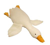 Jouet pour chien en forme de canard blanc - Peluche géante en forme d'oie blanche et en peluche de cygne - Super douce - Décoration d'intérieur pour enfants (90 cm)
