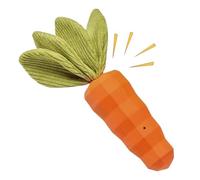 Jouet pour chien en forme de carotte en caoutchouc | Jouets interactifs à mordre pour animaux de compagnie pour petites et moyennes races, mastication, nettoyage des dents