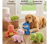 Jouet pour chien en forme de dinosaure mignon, contenant un son d'aboiement BB, jeu interactif pour chiens Dragon au lait rose,Tricératops verts,Blue Hug Dragon,Petit dragon orangeCartoonPolyester