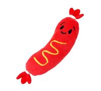 Jouet pour chien en forme de hot-dog - Jouet pour grincer les dents des animaux de compagnie - Pour les parents d'animaux domestiques, les entraîneurs, les appartements, les chambres, les salons, les