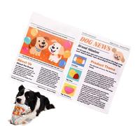 Jouet Pour Chien en Forme de Journal,Non Déchiquetable Résistant Aux Morsures Interactif - Jouet Pour Chien Papier Froissé | Convient Aux Petites, Moyennes et Grandes Races, Entraînement à la Masticat